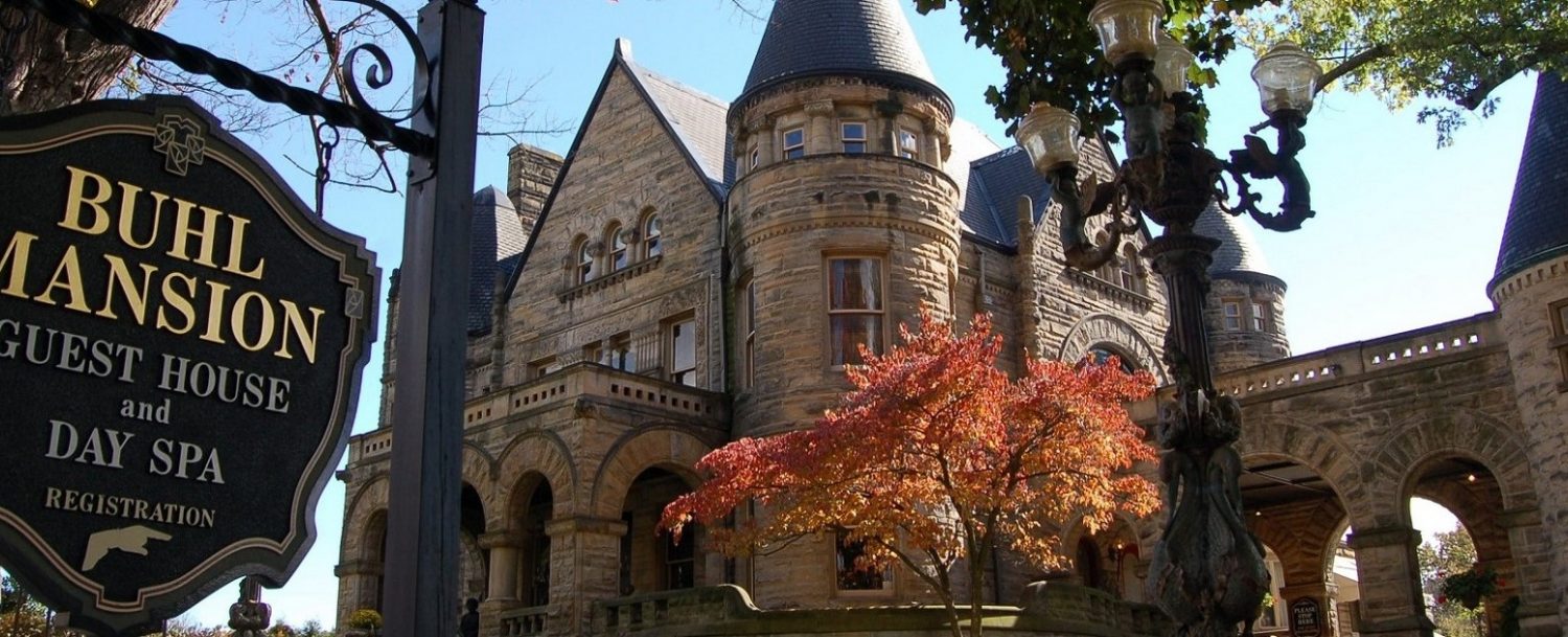 Buhl Mansion exterior fall