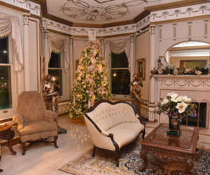 Buhl Mansion during the holidays.