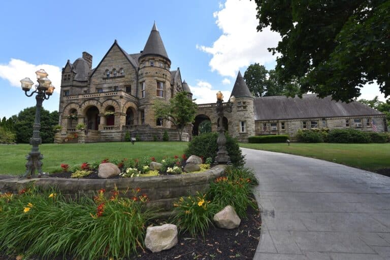 One of the best Things to do in Downtown Sharon PA, is stay at Buhl Mansion, a castle in Pennsylvania